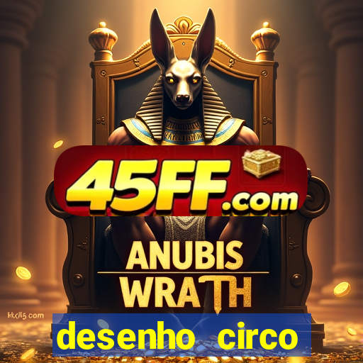 desenho circo digital para colorir